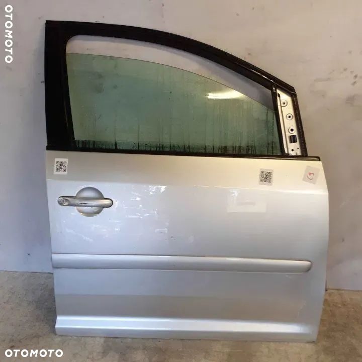 + DRZWI PRZÓD PRZEDNIE PRAWE VW VOLKSWAGEN TOURAN LA7W SREBRNE - 1