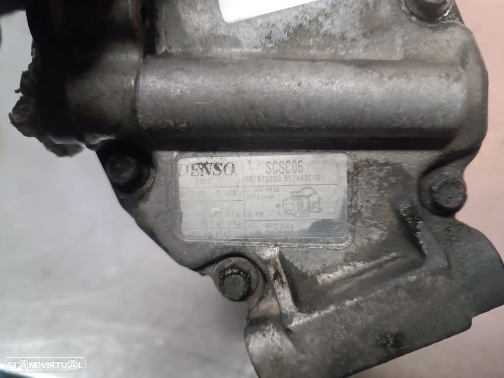 COMPRESSOR DO AC FIAT 500 / DOBLO / FORD KA 1.3CDTI 5A7975600 517469310 SCSC06 - 5