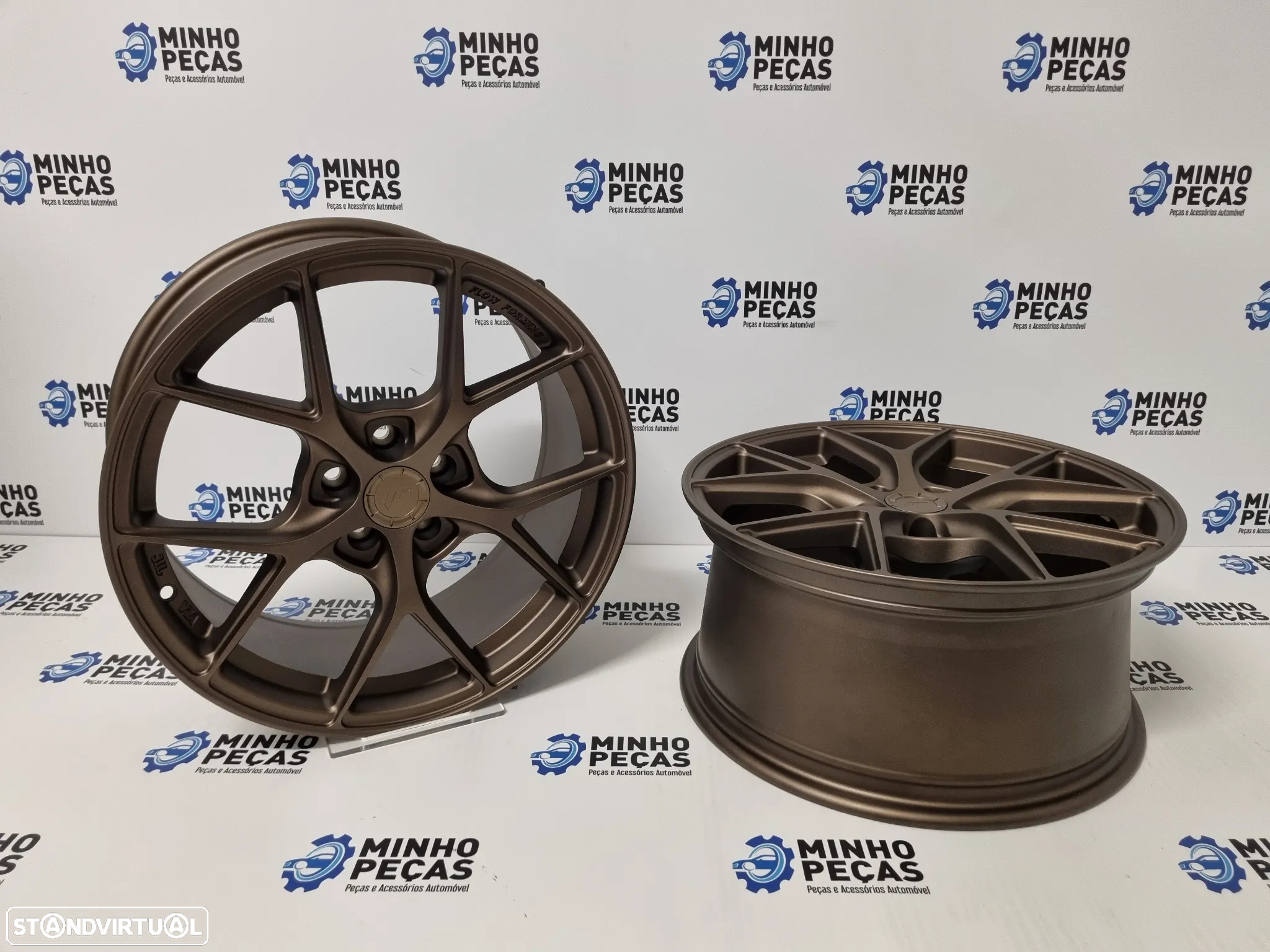 Jantes Japan Racing (SL01) em 17 Matt Bronze (5x100) - 4