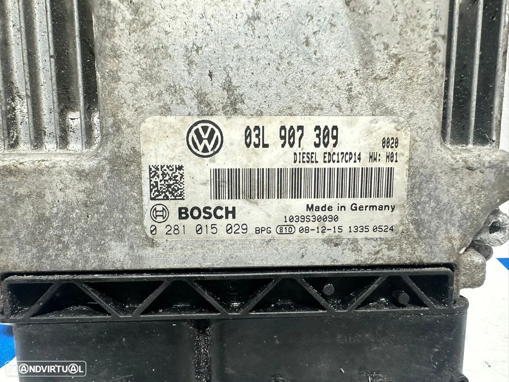.Centralina Motor Original Bosch VAG Volkswagen Passat 3C B6 CC 03L907309 0281015029 2008 - 2010 - 7