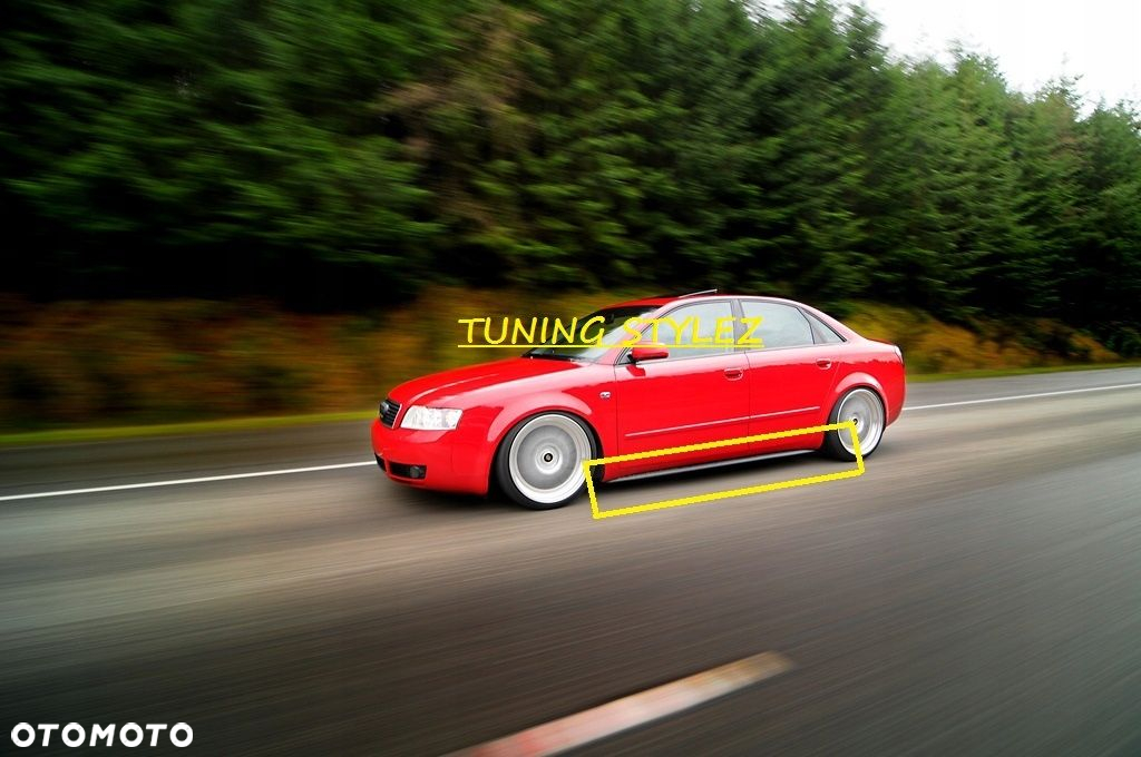 AUDI A4 B6 B7 S LINE NADKŁADKI LISTWY POD PROGI  LISTWY NA DRZWI PODKŁAD - 3