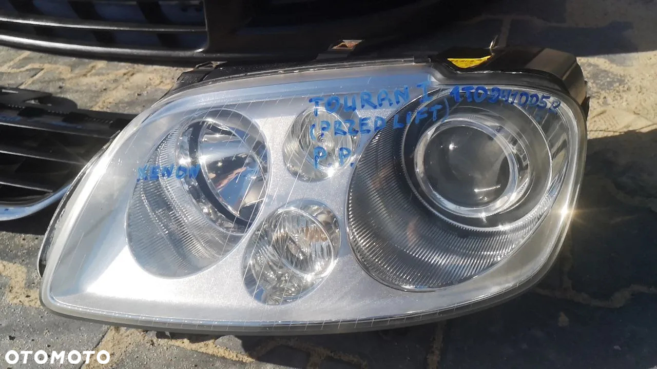 VOLKSWAGEN TOURAN I PRZED LIFT ZDERZAK / REFLEKTORY / ATRAPA KOD LAKIERU: LB5N - 3