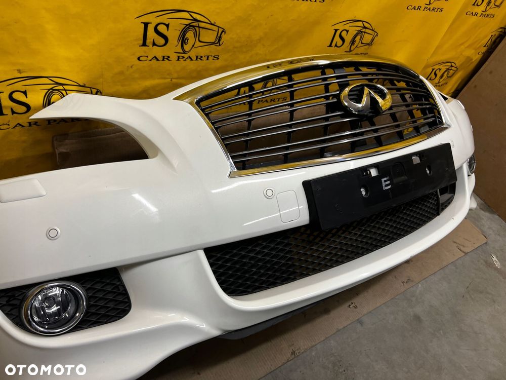 ZDERZAK PRZÓD PRZEDNI 4 X PDC SPRYSKIWACZE INFINITI Q70 M35h BIAŁA PERŁA - 6
