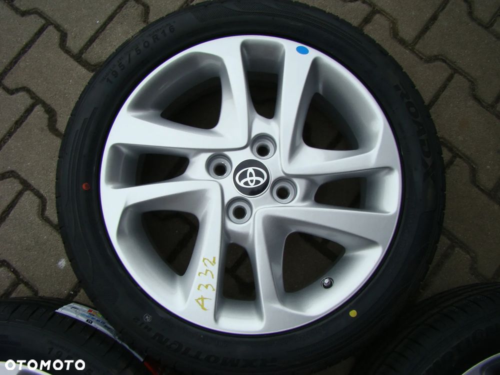 a332 4x100 Toyota Yaris 6jx16 opony lato niemontowane 195/50 - 4