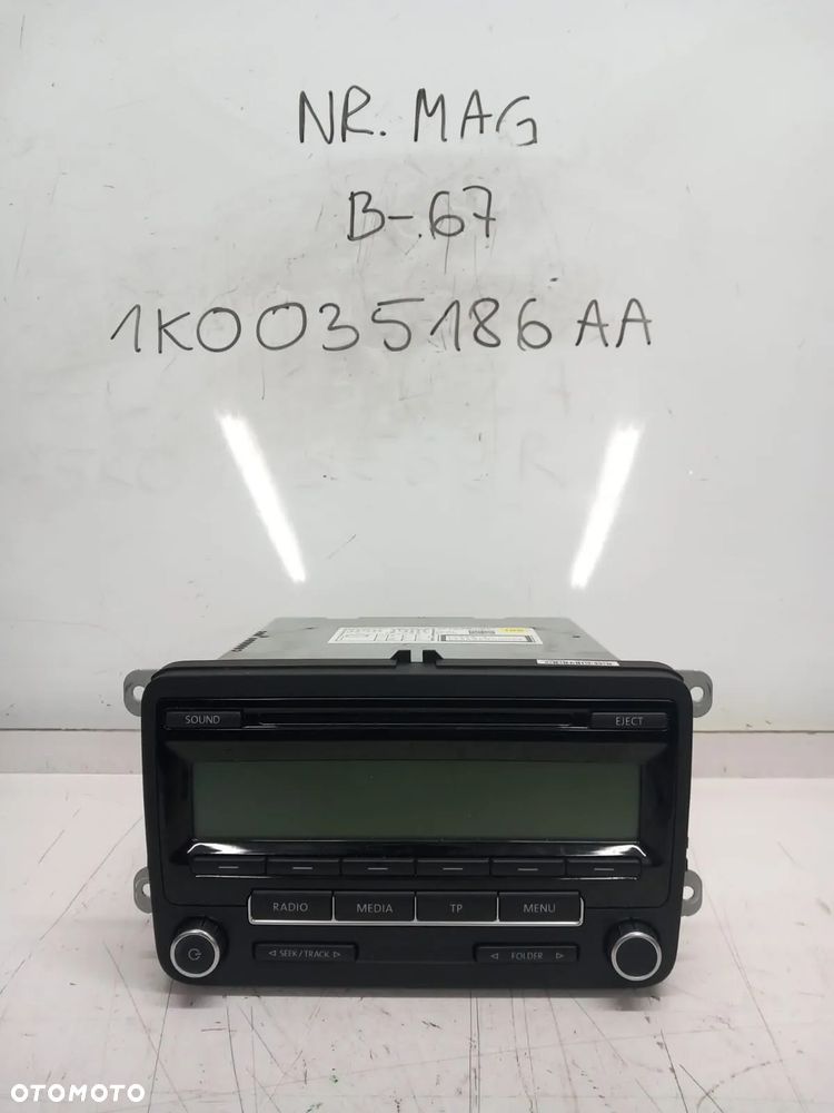 RADIO CD VW PASSAT B7 1K0035186AA - 1
