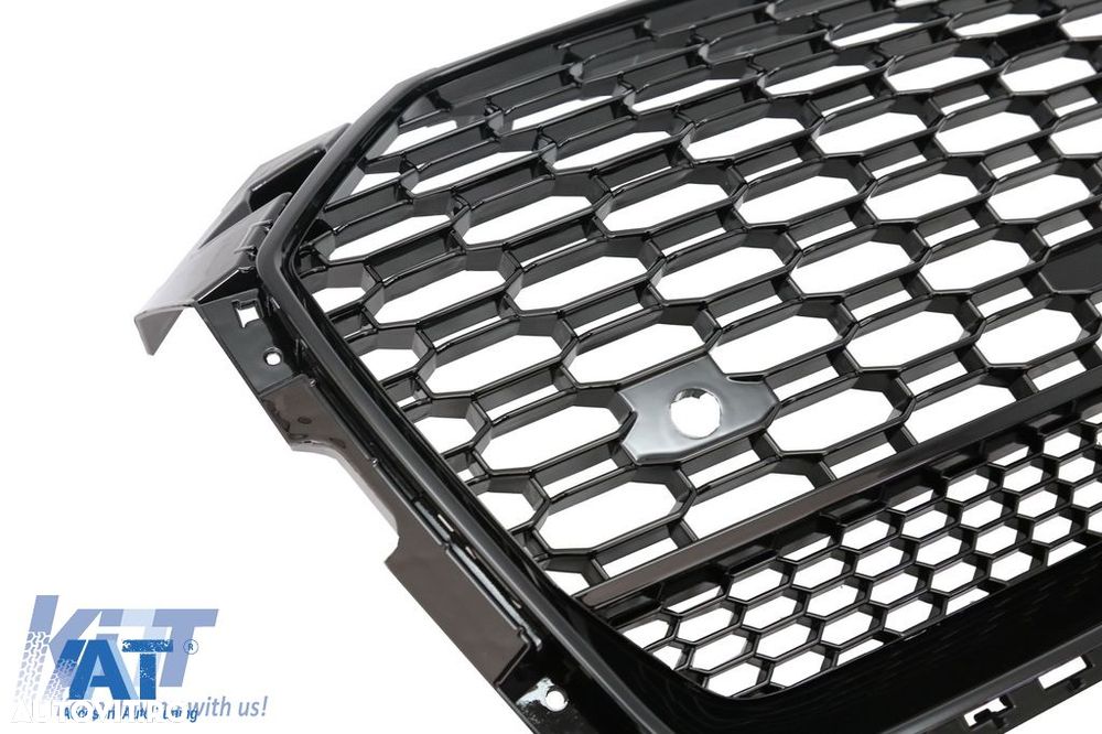 Grila Centrala Audi A5 F5 (2017-2019) RS Design Negru Lucios - 3