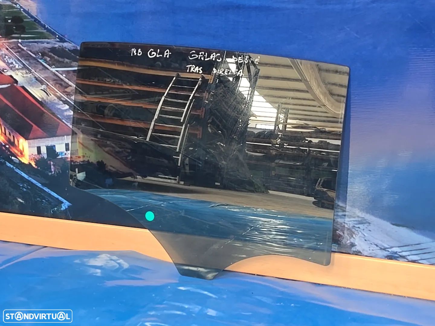 Vidro da porta traseira direita vidro laterais para mercedes w246 Gla 2014- Escuro - 1