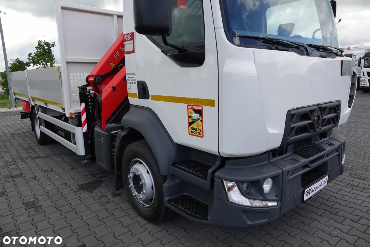 Renault D 210/  4X2 / SKRZYNIOWY 5 M + HDS PALFINGER PK 8.501 SLD A / UDŹWIG 5 580G / STEROWANIE RADIOWE / ROTATOR / SPROWADZONY - 10