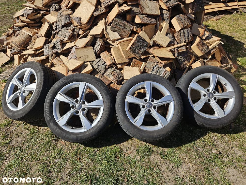 Alufelgi 5x112 R17 z oponami letnimi 225/50 otwór 66,6 - 1