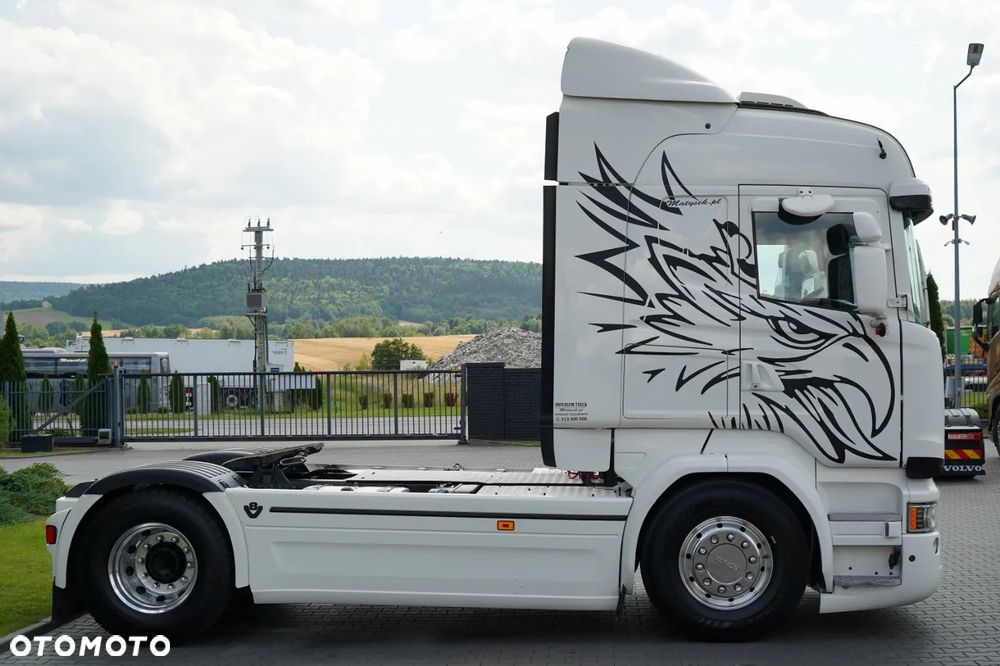 Scania R 580 / V8 / RETARDER / CAŁA NA PODUSZKACH / KLIMA POSTOJOWA / SKÓRY / OPONY 100 % / PO ZŁOTYM KONTRAKCIE SERWISOWYM - 9