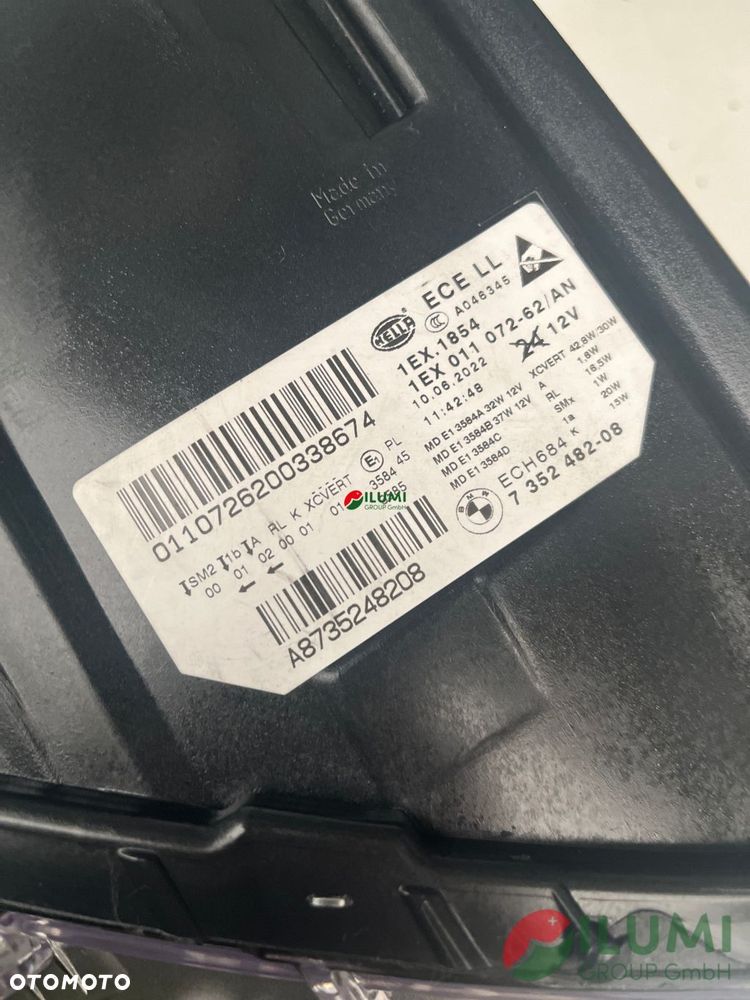 7352482 BMW 5 F10 F11 Full Led Reflektor Prawy Facelift - 6