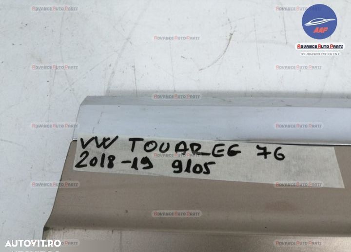 Ornament prag usa dreapta fata original Volkswagen VW Touareg generati - 7