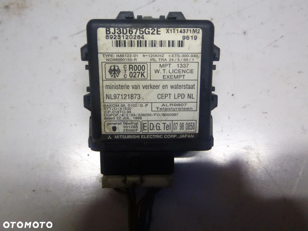 ZESTAW STARTOWY MAZDA 323 F 1,5B 1999r  STEROWNIK  ZL1318881A  279700-0422 - 3