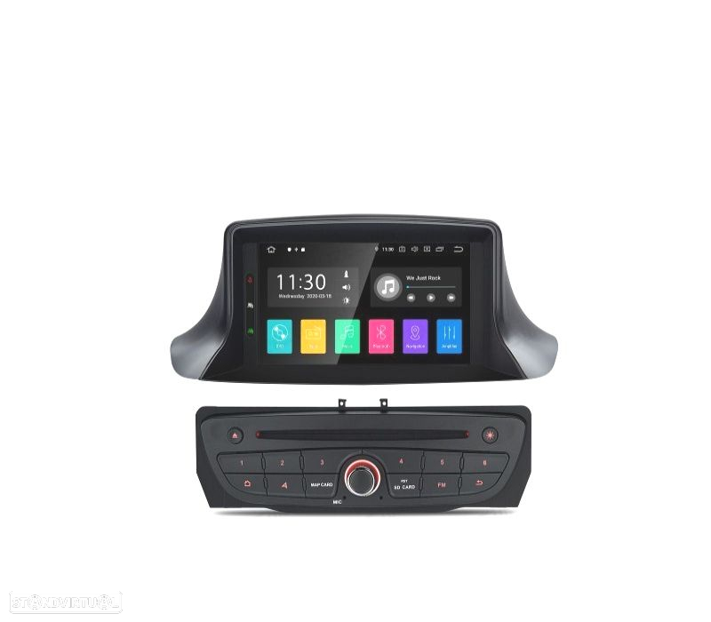 AUTO RADIO GPS PARA RENAULT MEGANE III E FLUENCE COM ANDROID 10.0 CARPLAY - 4