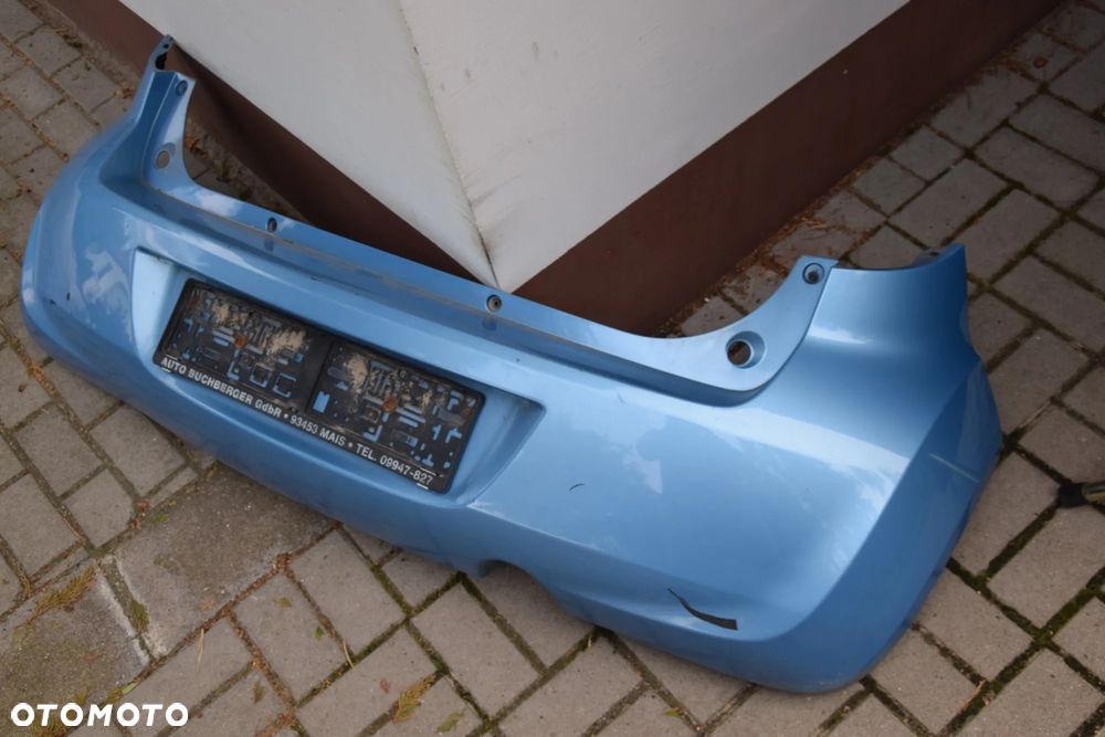 Opel Agila B II 08-15 Zderzak tył tylny błękitny ZJE ZJED - 4