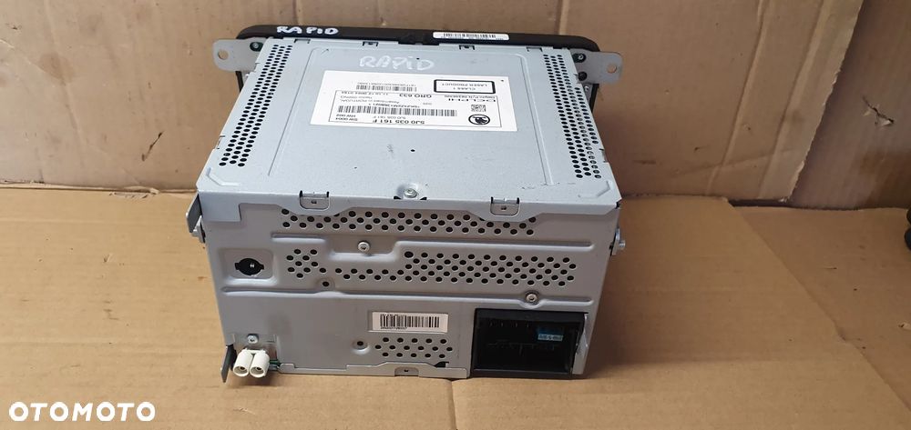Radio radioodtwarzacz oryginał Skoda Rapid 5J0035161F - 5