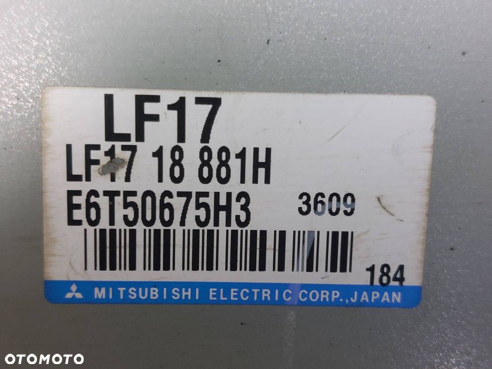 ZESTAW STARTOWY MAZDA 6 I GG GY 2.0 16V LF1718881H E6T50675H3 GJ6A675DZ - 2
