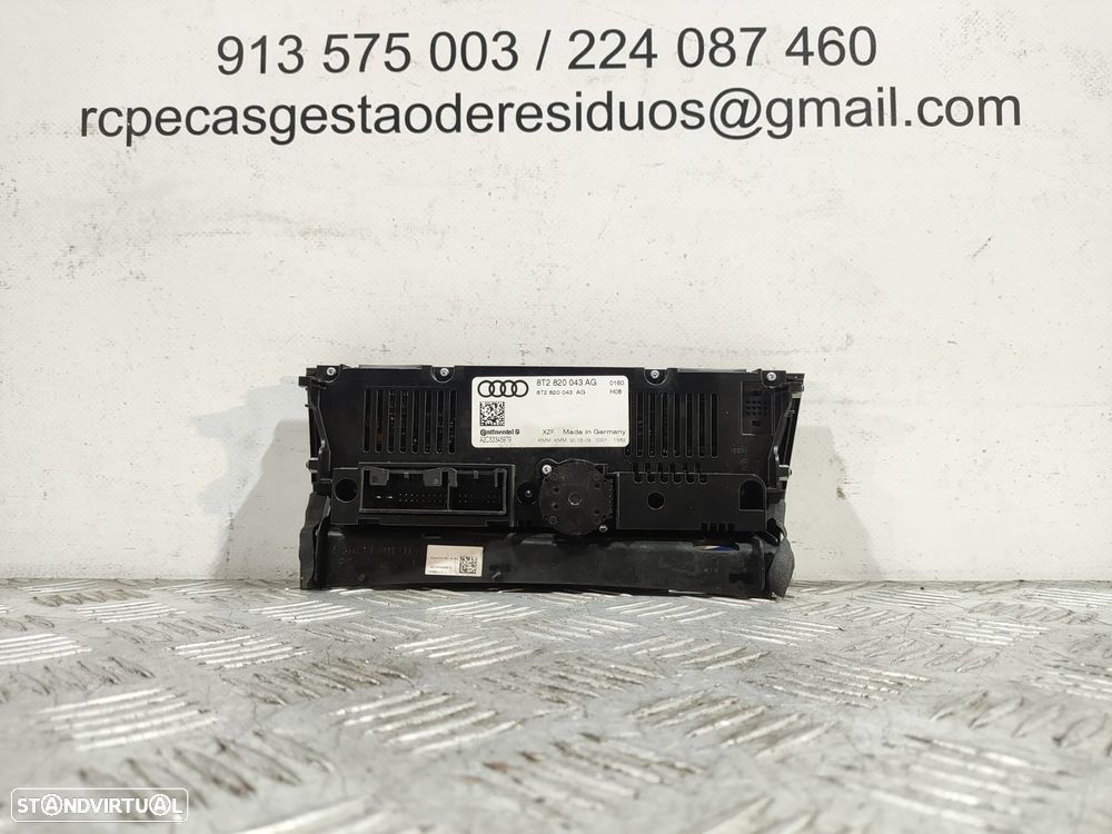 Climatronic Display Sofagem Comando AC Original Audi A5 8T Cabrio Função Aquecimento de Bancos - 6