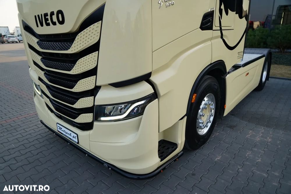 Iveco S-WAY / 570 / RETARDER / I-PARK COOL / FULL AIRMATIC / 100% ANVELOPE / JANTE DIN ALIAJ / PIELE / - 12