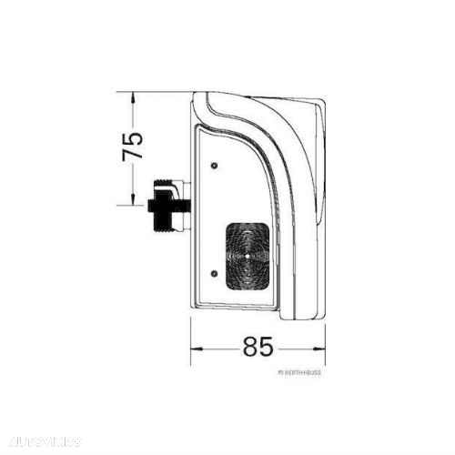 Lampa stop spate stg/dr remorca tip Europoint 2 cu mufa in spate - 3