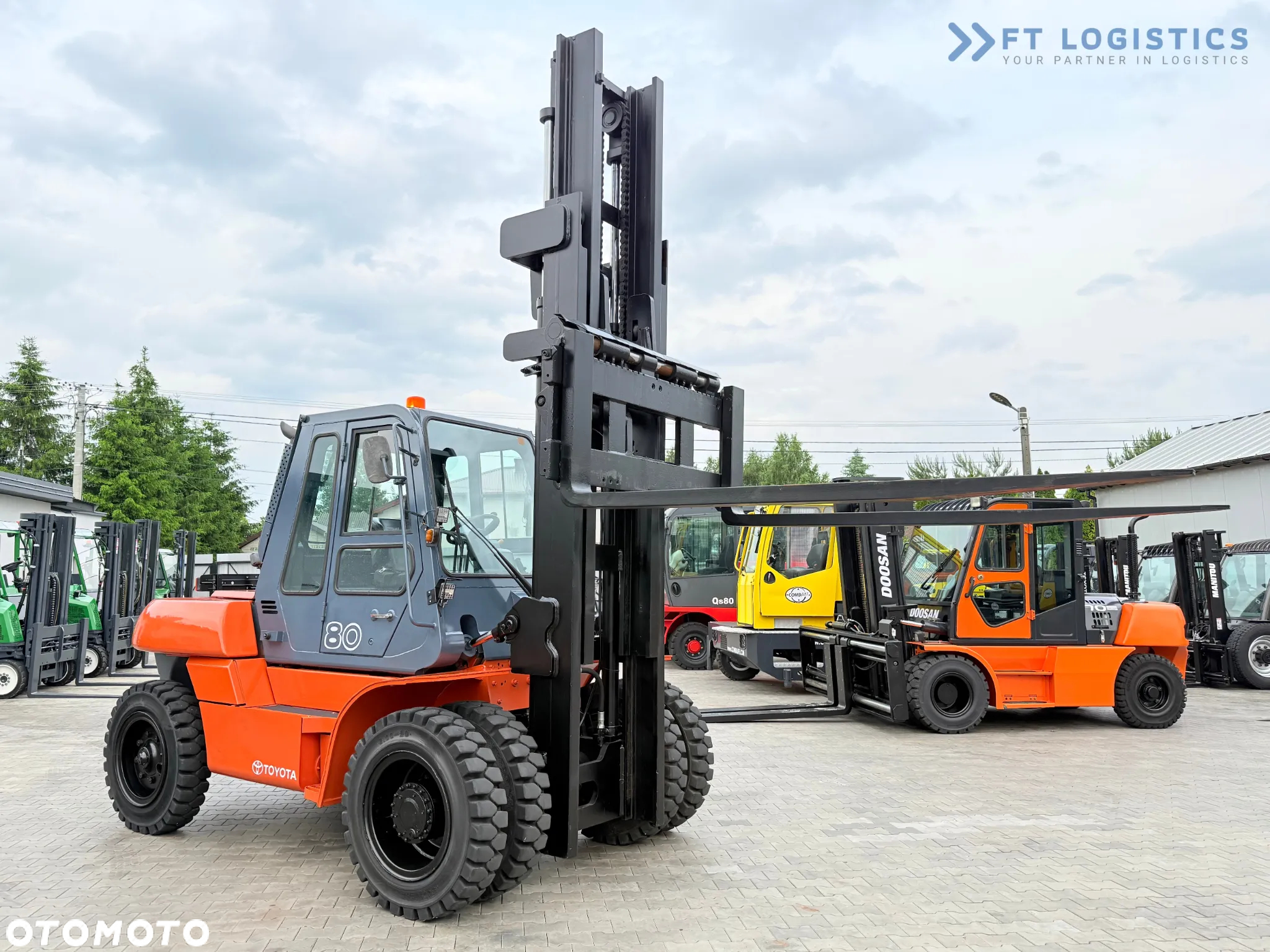 Toyota 60-5FD80 / DIESEL / DUPLEX - 4500MM / NOWE OPONY / KABINA OGRZEWANA / 8 TON / UDT / STAN IDEALNY - 23
