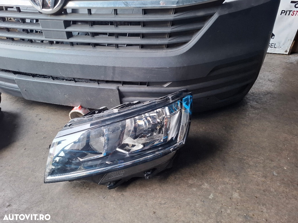 Fată completă vw Transporter T6.1 2019 2020 2021 bara fata, far, faruri, capota, trager, radiator - 3