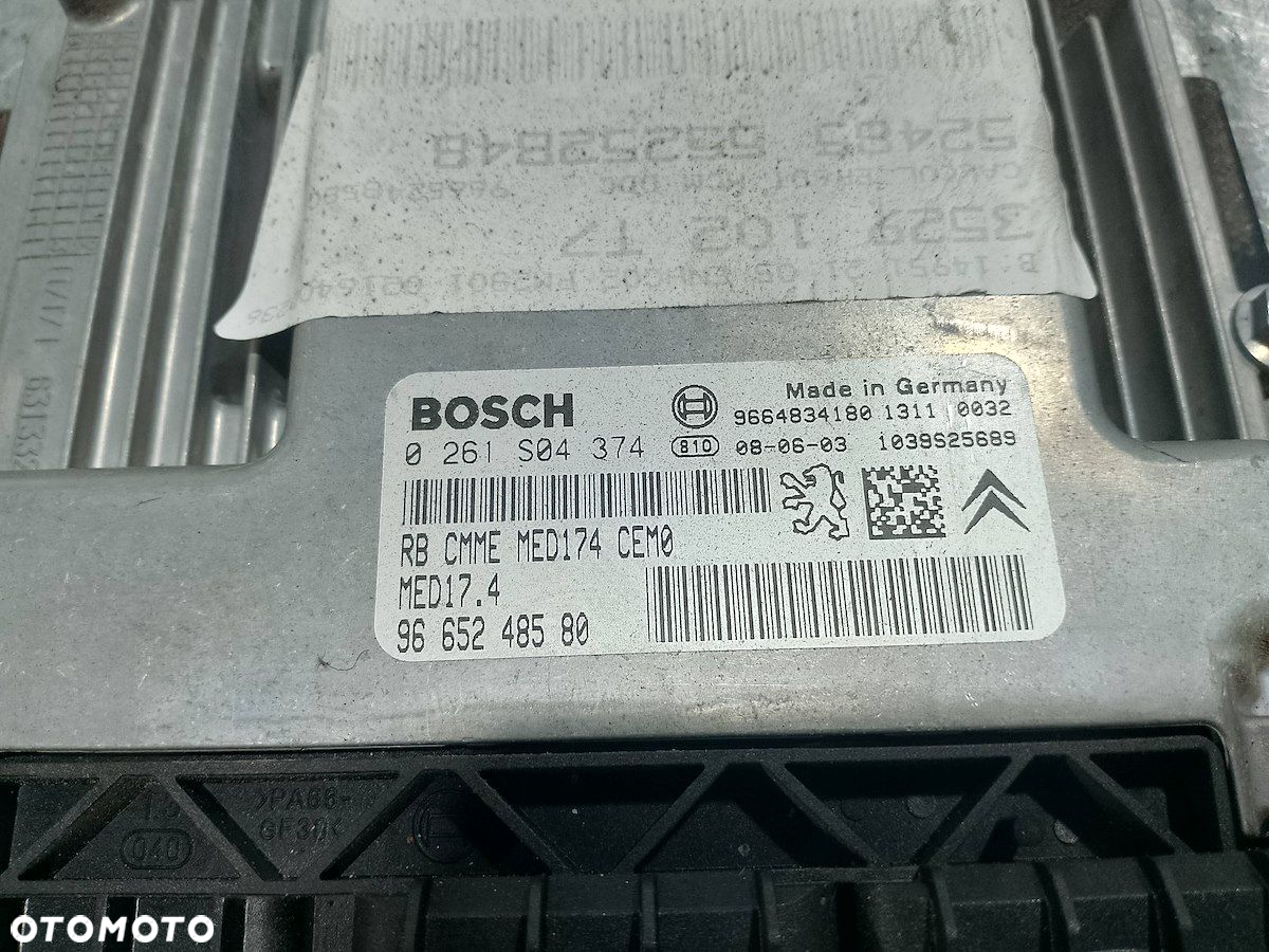 KOMPUTER, STEROWNIK PEUGEOT 308 SW 9665248580 - 4