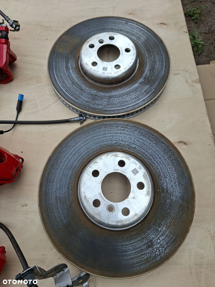 BMW 4 440ix g22 Tarcze 374mm OEM BMW plus klocki OEM plus zaciski M Czerwone komplet - 4