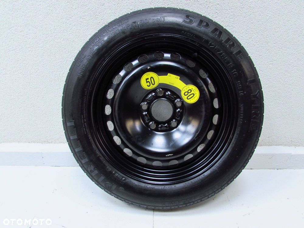 VOLVO S40 V50 C30 C70 5X108 16'' ET25 30683913 KOLO DOJAZDOWE ZAPAS T125/85R16 99M - 1