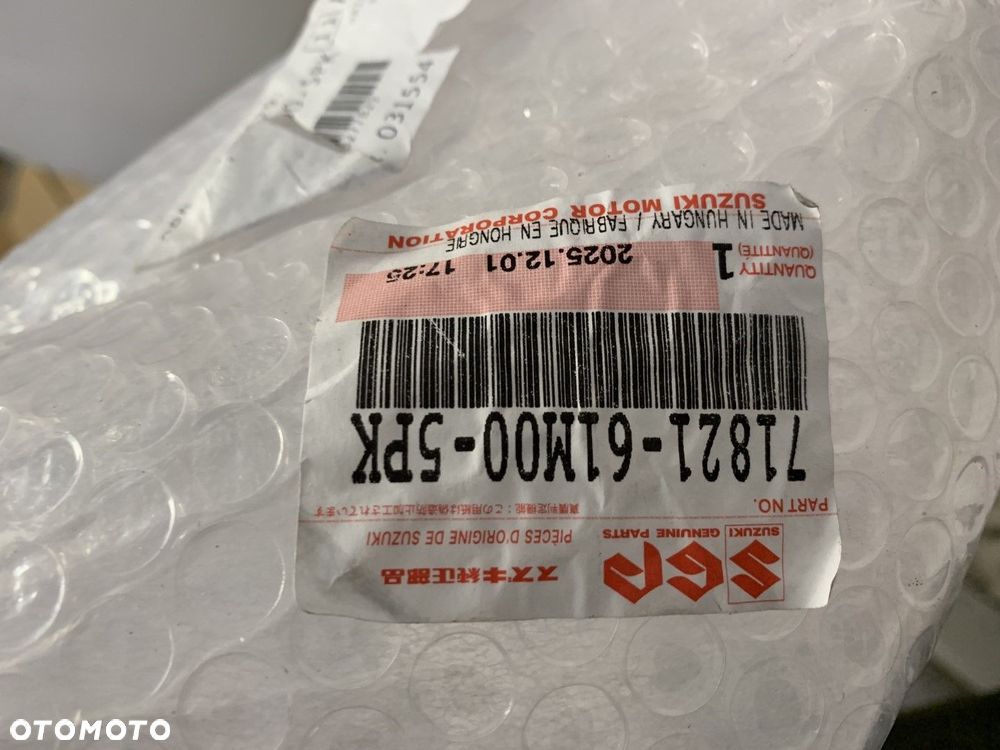 NOWY ORYGINALNY ZDERZAK SPOILER TYLNY TYŁ SUZUKI SX4 CROSS 13-16 71821-61M - 9