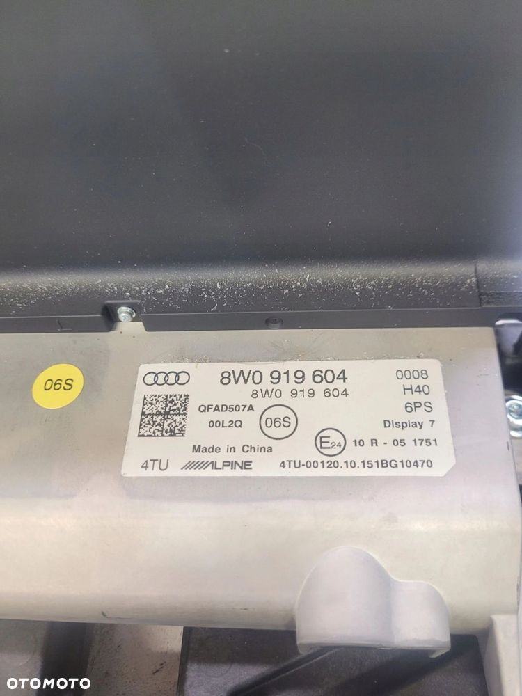 WYŚWIETLACZ LCD MMI A4 B9 S5 A5 8W 8W0919604 - 3