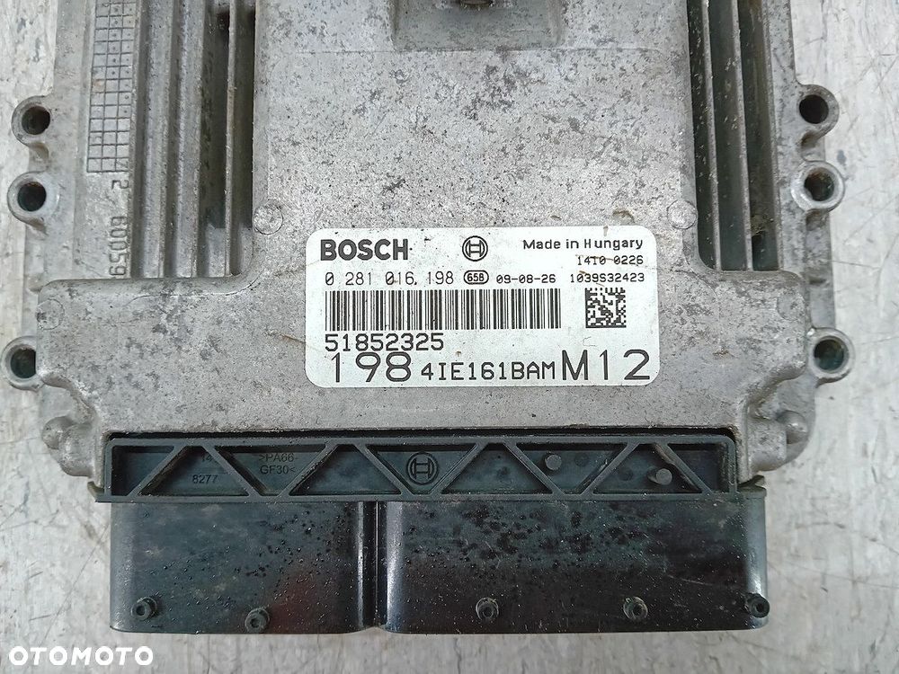 KOMPUTER, STEROWNIK FIAT BRAVO II 51852325 0281016198 - 5