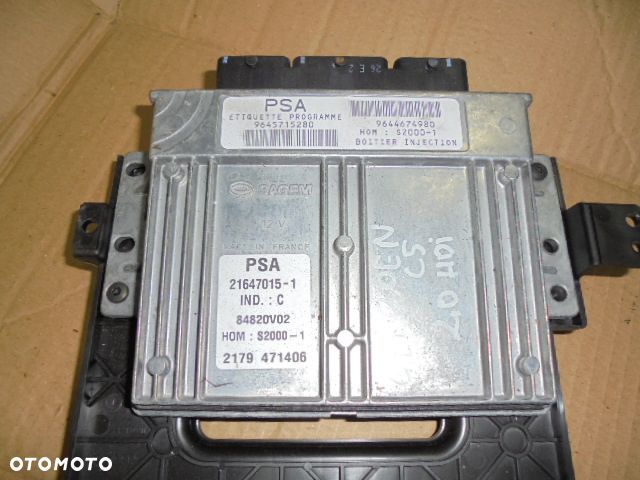 KOMPUTER SILNIKA CITROEN PEUGEOT C5 9645715280 - 1