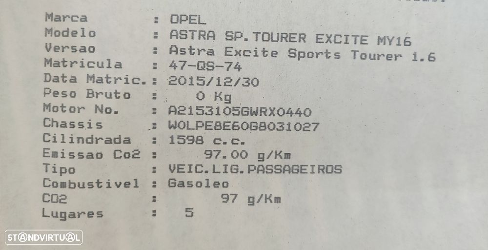 Opel Astra Sports Tourer 1.6 CDTi Excite S/S - 13