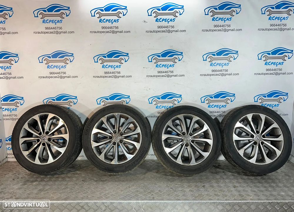 .Conjunto Jantes 18 Originais Nissan Qashqai J10 ET40 6.5J 5x114 JD18A-MB73 - 3