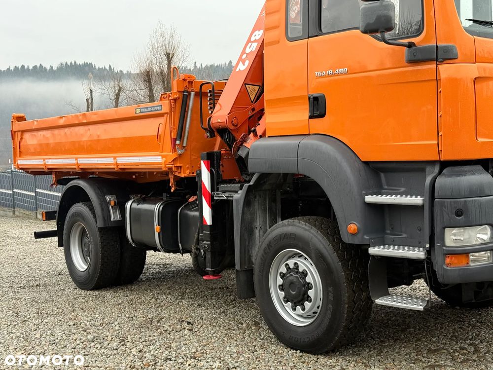 MAN * MAN 18 480 * KIPER WYWROTKA * 4x4 * HDS ATLAS 85* STAN BARDZO DOBRY * Sprowadzony - 28