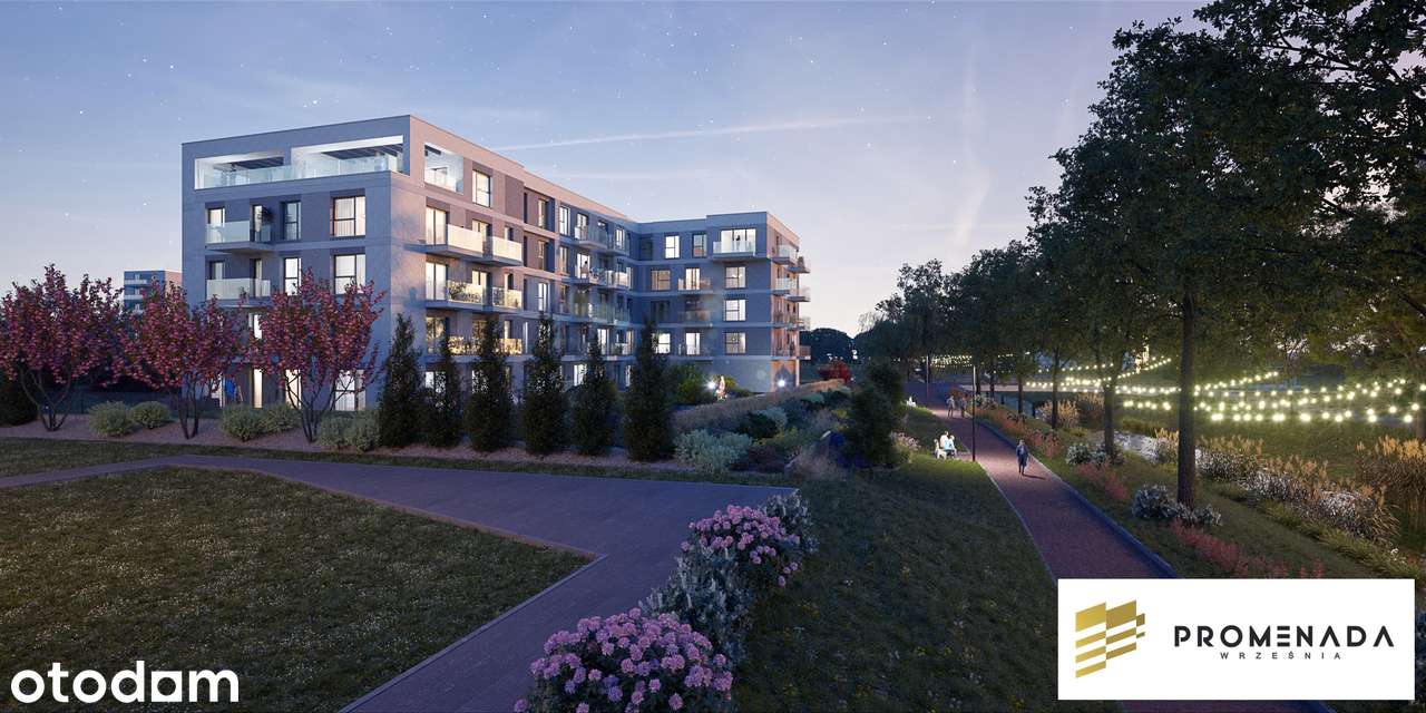 PROMENADA WRZEŚNIA, M39-ROLETY/OGRZEWANIE PODŁOGOWE W CENIE/2 BALKONY