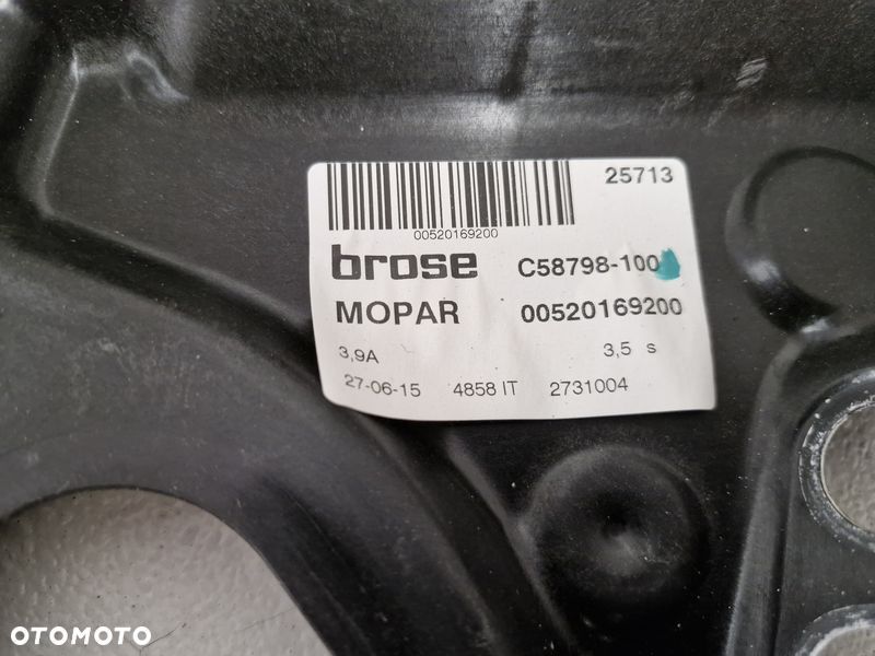 FIAT 500X MECHANIZM PODNOŚNIK SILNICZEK SZYBY PRAWY PRZÓD C45359 - 2