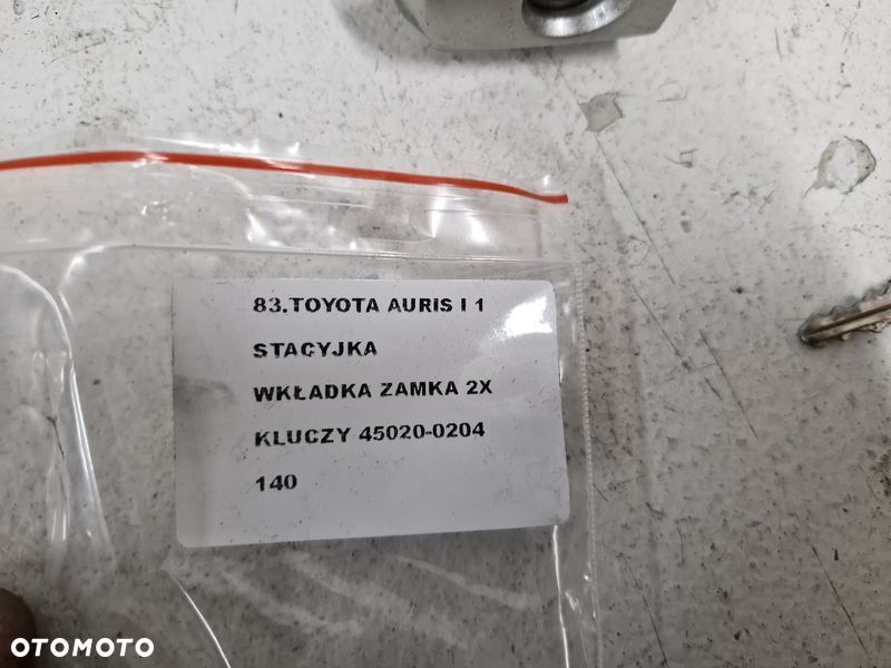 toyota auris 1 i stacyjka wkładka kluczyk 45020-0204 - 7