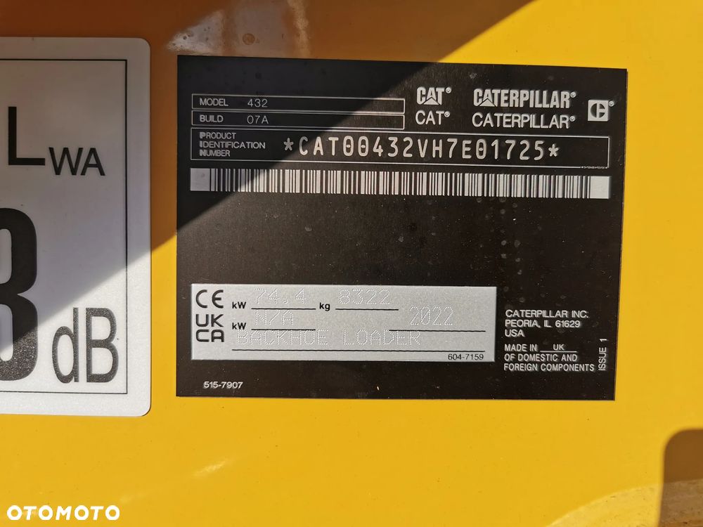 Caterpillar Caterpillar CAT 432F2 Nowa 2022 9Mth - 8