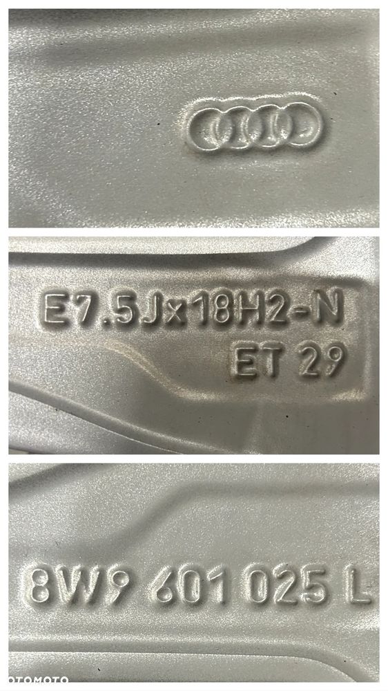 Oryginalne KOŁA FELGI 18 AUDI A4 B9 Allroad A6 C7 Michelin 245/45R18 2020r 7,5mm jak NOWE - 9