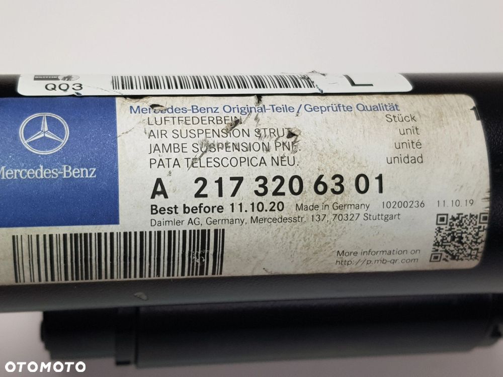 NOWY ORYGINALNY Amortyzator Przód Mercedes w217 C217 A2173206301 - 5
