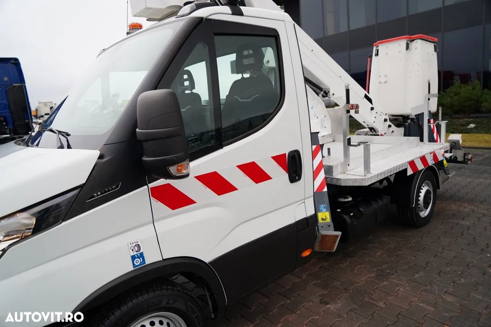 Iveco 35-140 / Platformă de lucru aeriană / FRANCE ELEVATEUR 141 TLE / 4 SUPPORTURI / MANUALĂ / 2020 - 16
