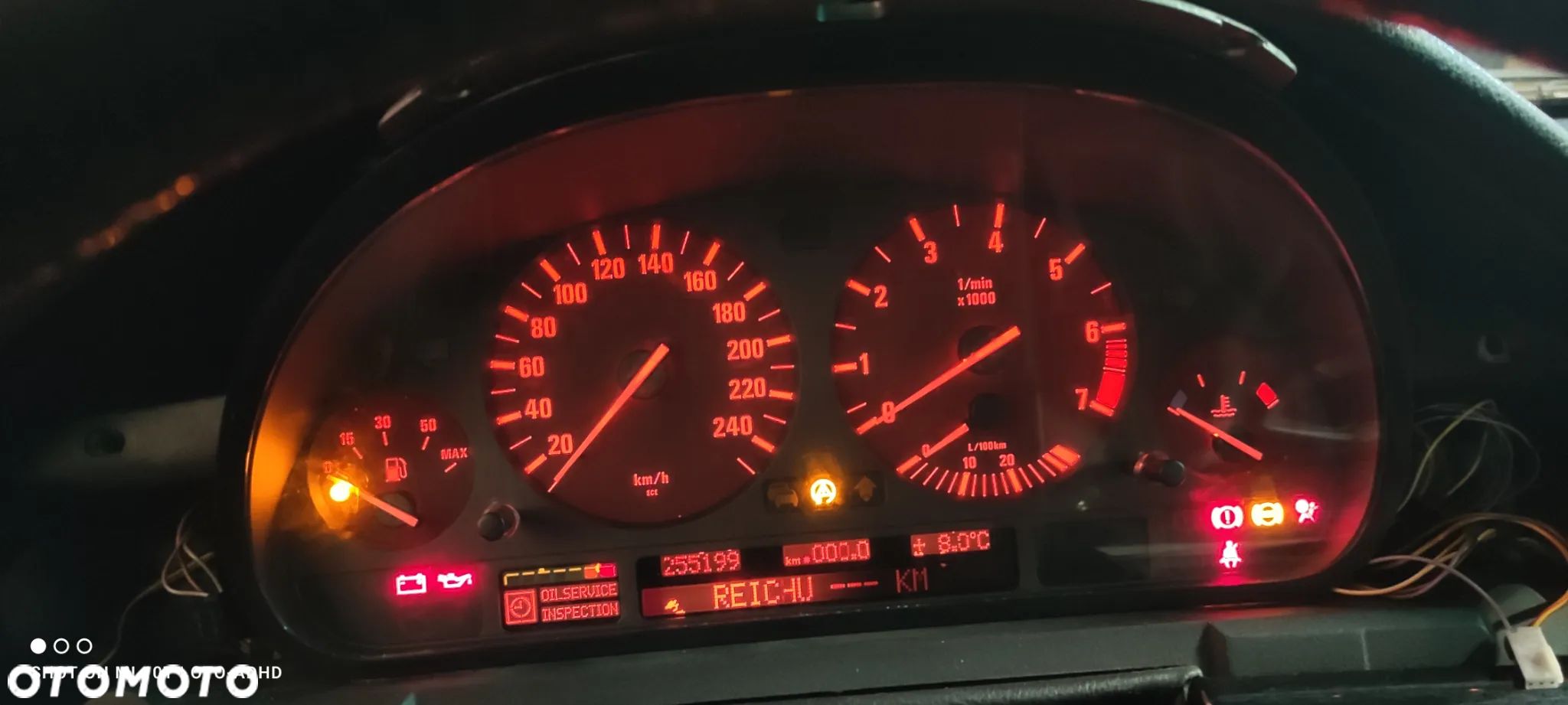 Licznik zegary wyświetlacz BMW e39 2,0 2,5 2,8 6906124 - 1