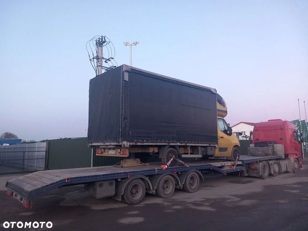 Van Eck 2011r., niskopodwoziowa platforma, mega, wys. 90cm, szer. 254cm, koła 17,5 bliźniaki, muldy, zagłębienia na kombajn, ładowarkę, dźwig, ciągnik siodłowy, 13,5m pokładu - 8