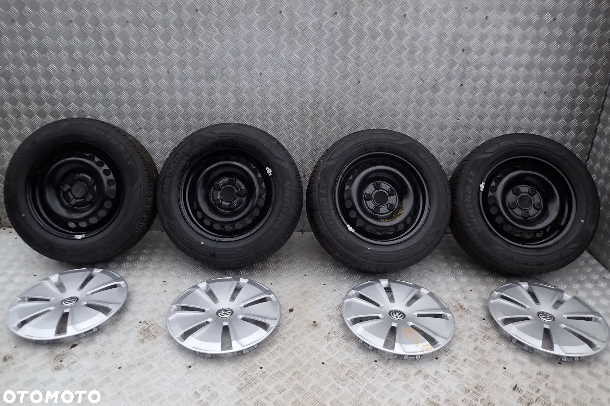 KOŁA FELGI STALOWE VW T5 T6 6,5JX16 ET 51 5X120 7LA601027 Z OPONAMI HANKOOK LATO 205/65/16C 4X8MM 2024ROK KOMPLET - 2