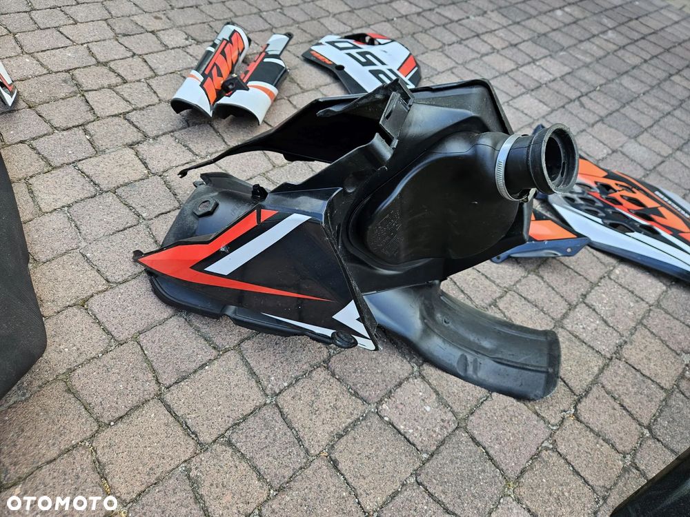 KTM EXC SX SXF 2007-2011 KOMPLET PLASTIKÓW OWIEWKI SIEDZENIE BUDA BAK AIRBOX NADWOZIE RESTYLE LIFT - 13