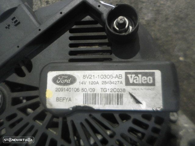 Alternador TG12C038 MAZDA  2 FASE 1  2010 1.6MCZD 90CV 5P AZUL VALEO 14V - 3