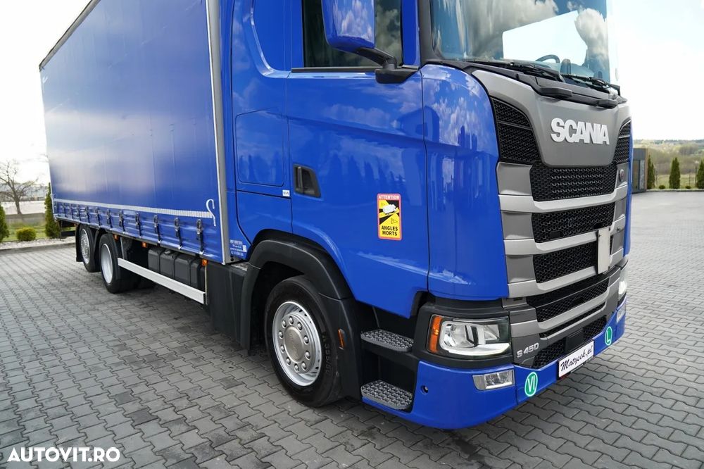 Scania S 450 / SOLO / CORTINĂ / 6x2 / ACOPERIȘ RIDICABIL / PUNȚĂ RIDICABILĂ / - 8