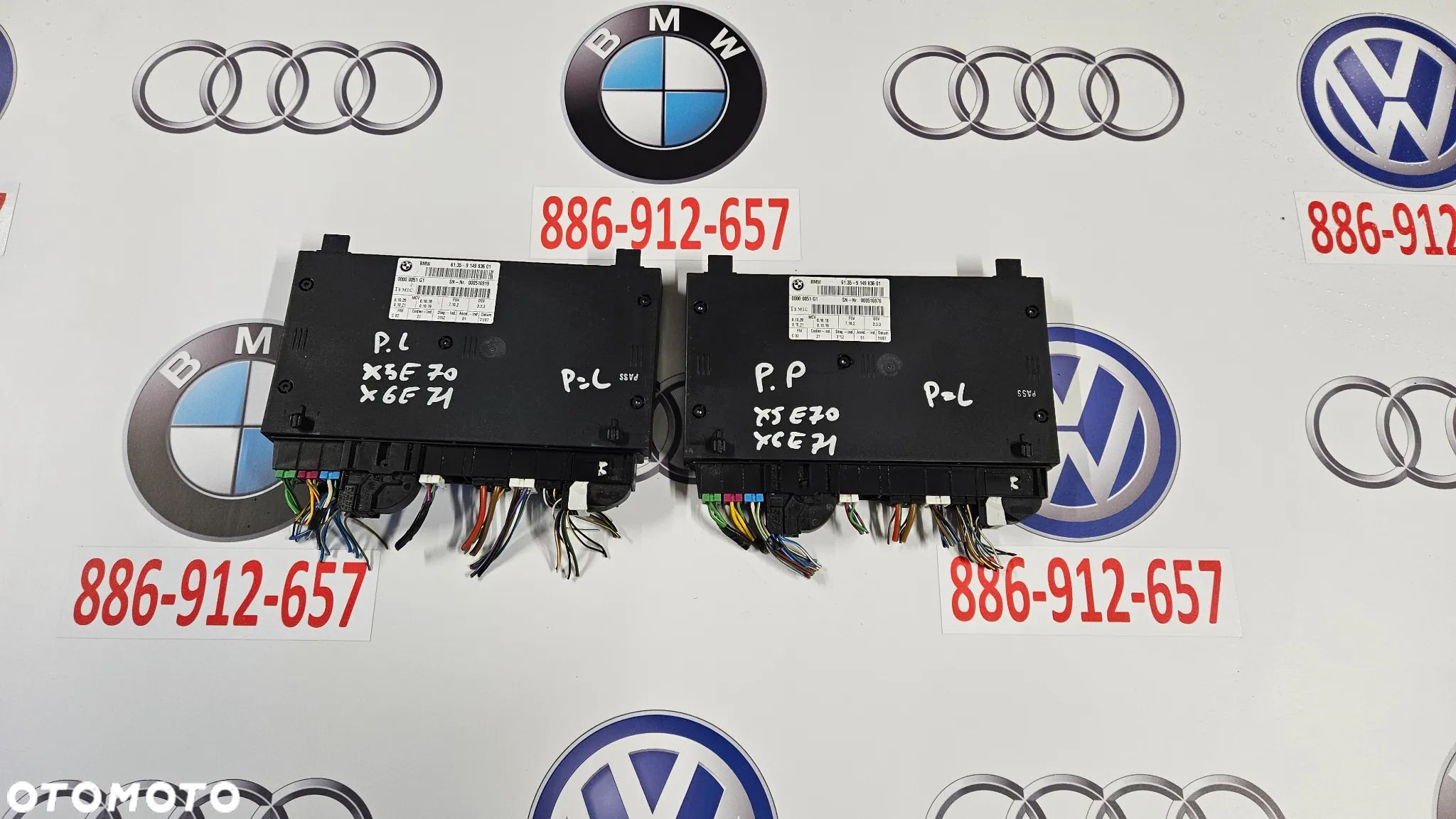 BMW X5 E70 X6 E71 Sterownik fotela lewego prawego Moduł fotela przód lewy przód prawy 9149836 - 1